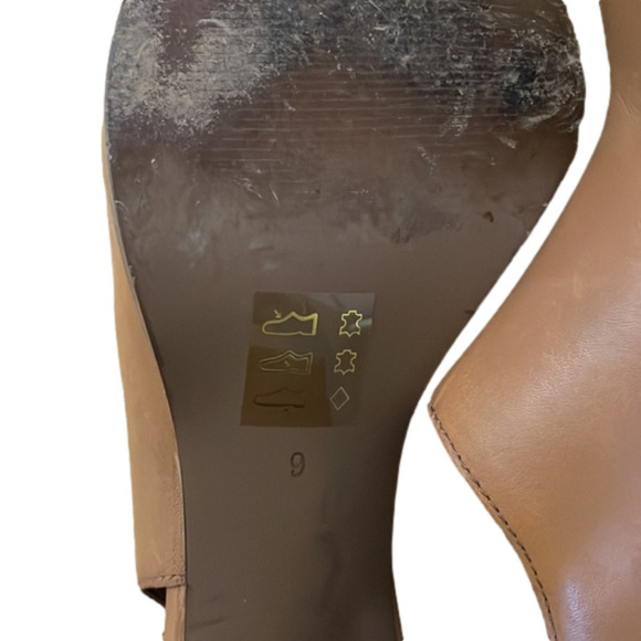 MADEWELL The Cary Peep Toe Leather Slingback Shoes size 9 - Picture 5 of 9